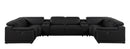 9762 - 8-Piece U Shaped Sectional Sofa With 4 Power Recliner