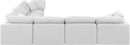 Indulge - Linen 6 Piece Modular Corner Sectional - White