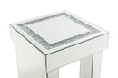 Noralie - 16" End Table With Faux Diamonds - Mirrored
