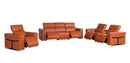 1126 - 7-Piece Modular Power Reclining Sofa, Loveseat & Chair Set In With 5 Power Recliners & Power Headrests