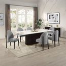 Clayten - Dining Table With Natural Marble Top