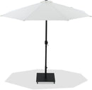 Fiji - Aluminum Patio Umbrella With Square Black Base
