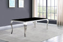 Carone - Rectangular Glass Top Dining Table