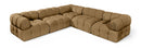 Orin - Velvet 5 Piece Modular Corner Sectional