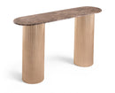 Cindra - Genuine Marble Top And Iron Base Console Table