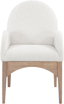 Waldorf - Boucle Dining Arm Chair With Natural Legs