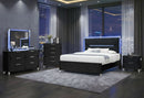Lando - 5 Piece Queen Bedroom Set (Bed, Dresser & Mirror, Nightstand, Chest) - Black