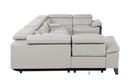 1246 - 8-Piece U-Shaped Modular Power Reclining Sectional With 2 Power Recliners And Power Headrests