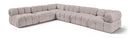 Orin - Velvet 6 Piece Modular L-Shaped Sectional