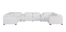 1208 - 8 Piece Modular Leather Sectional With 2 Power Recliners & Power Headrests