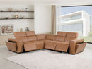 1224 - 5-Piece L-Shaped Sectional Sofa In With 3 Power Recliners & Power Headrests