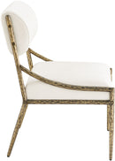 Bastille - Upholstered Dining Side Chair (Set of 2) - Brass Frame