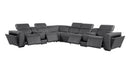 1224 - 8-Piece L-Shaped Sectional Sofa In With 4 Power Recliners & Power Headrests