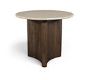 Pietra - Travertine And Mango Wood Dining Table