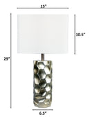 Table Lamp - Metallic And White