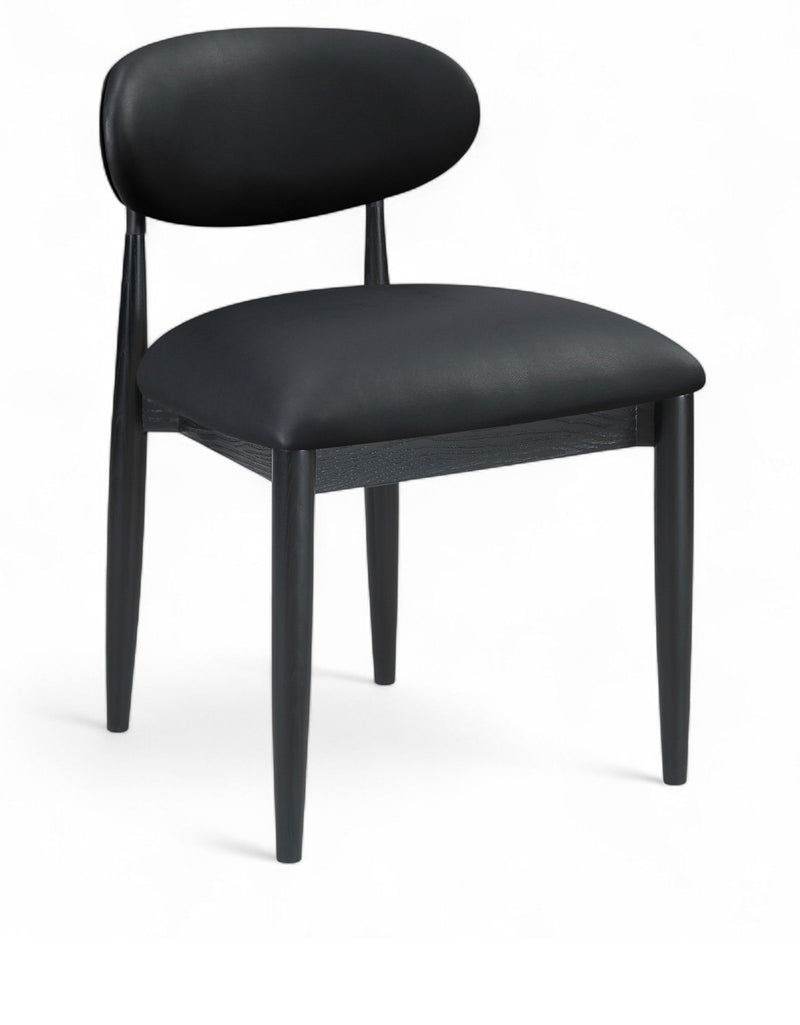 Riccio - Side Chair (Set of 2) - Black Frame