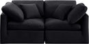 Indulge - Velvet 2 Seat Modular Sofa
