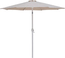 Fiji - Aluminum Patio Umbrella With Square Black And White Base