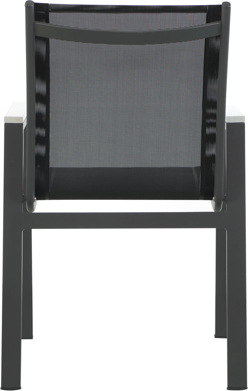 Nizuc - Outdoor Patio Dining Arm Chair With Gray Frame (Set of 2)