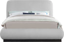 Rigby - Linen Bed With Black Base