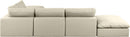 Comfy - 6 Piece Faux Leather Modular Sectional