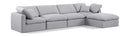 Indulge - Linen 5 Piece Modular Sectional With Chaise