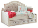 Realyn - Twin Day Bed With Storage - Chipped White