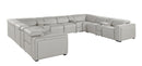 1224 - 12-Piece U-Shaped Sectional Sofa In With 4 Power Recliners & Power Headrests
