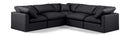 Indulge - Faux Leather 5 Piece Modular Corner Sectional