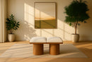 Pavilion - 2 Piece Modular Bench With Brown Base