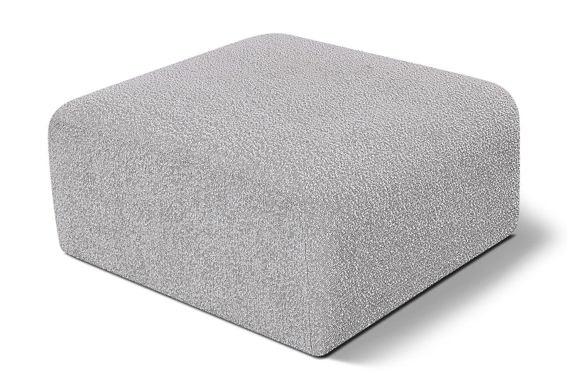 Arc - Boucle Fabric Ottoman