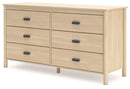 Cabinella - Six Drawer Dresser - Tan