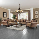 Chateau De Ville - Sofa With 5 Pillows (Same Lv01588) - Fabric & Espresso