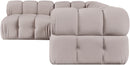 Orin - Fabric Velvet 4 Piece Modular Sectional