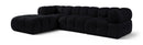 Orin - Velvet 4 Piece Modular Sectional With Chaise
