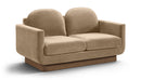 Diviento - Velvet Performance Fabric Upholstered Loveseat
