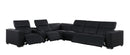1208 - 7 Piece L-Shaped Leather Reclining Sectional With 4 Power Recliners
