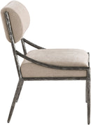 Bastille - Upholstered Dining Side Chair (Set of 2) - Silver Frame