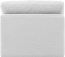 Indulge - Linen Armless Chair - White