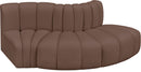 Arc - Faux Leather 3 Piece Modular Sofa