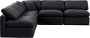 Indulge - Velvet 5 Piece Modular Corner Armless Sectional