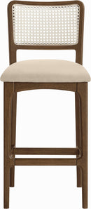 Atrium - Upholstered Bar Stool (Set of 2) - Brushed Brown Frame