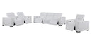 1208 - Modular Leather Set With 5 Power Recliners & Power Headrests