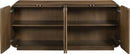 Windsor - Solid Wood And Brown Cane Sideboard / Buffet - Brown