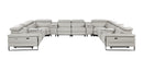 1246 - 12-Piece U-Shaped Modular Power Reclining Sectional With 4 Power Recliners And Power Headrests