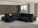 1246 - 6-Piece L-Shaped Modular Power Reclining Sectional With 3 Power Recliners And Power Headrests