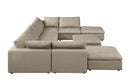 1100 - Top-Grain Italian Leather 9-Piece Sectional With Chaise