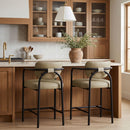 Serava - Vegan Leather Upholstered Bar Stool
