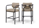 Serava - Vegan Leather Upholstered Bar Stool