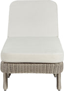 Sandbay - Olefin Water Resistant Fabric And Wicker Outdoor Patio Lounge Chair